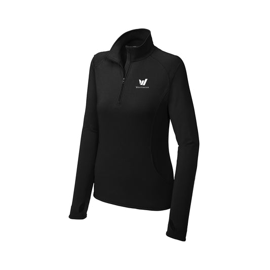 Sport-Tek Ladies Sport-Wick Stretch 1/2-Zip Pullover